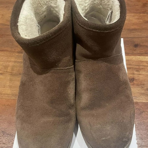 EMU Australia boots used, brown suede with fur, size 40