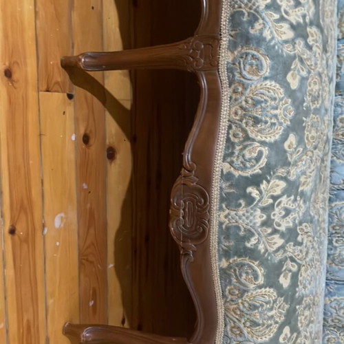 Classic vintage three-seater sofa