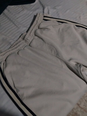 Φόρμα ανδρική μεταχειρισμένη με λεπτομέρεια στο πλάι, μέγεθος XL, μπεζ και μπλε