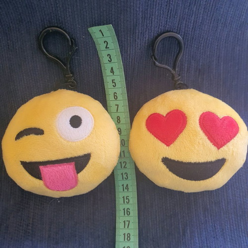 Emoji key wallets like new, set of 2, yellow