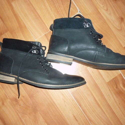 Men's boots used size 42-43, black