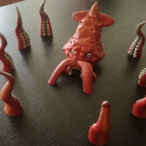 DnD Miniature Kraken new, 3D printed PLA+