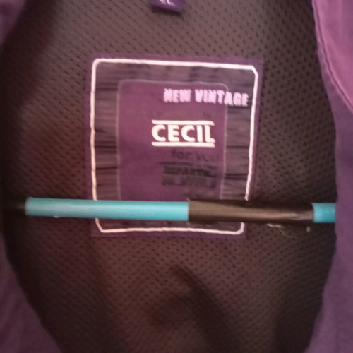 Purple short jacket with lining XL like new