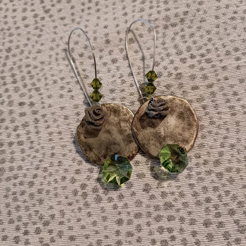 Earrings like new, handmade