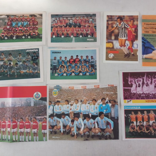 European and World Football Posters and Inserts 1980s used