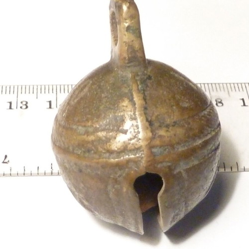 Antique bronze silver bell used, horse ammunition bell N 10