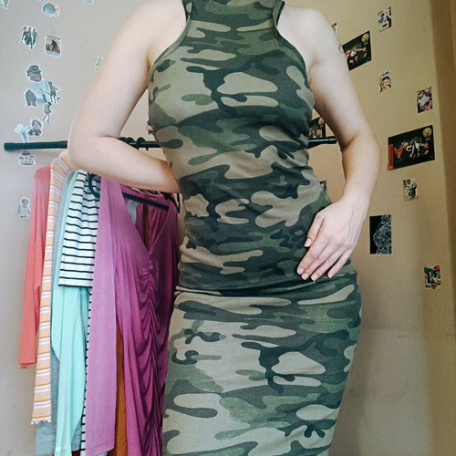 Avin Boutique Camouflage Dress like new, green