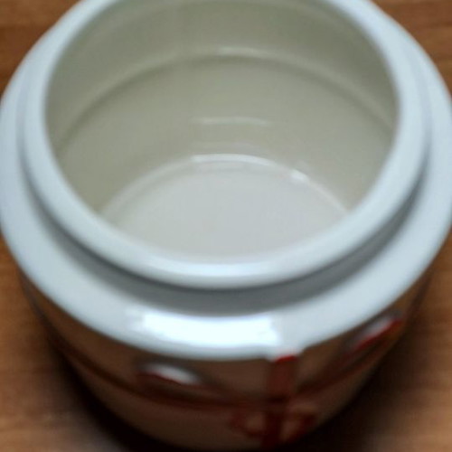 Ceramic box used by Vicko for various items