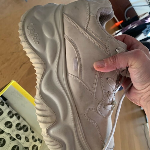 Buffalo platform sneakers like new, beige, size 39