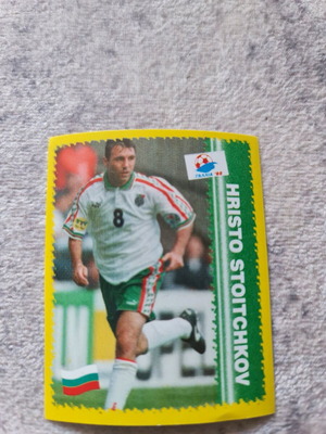 Συλλεκτικό αυτοκόλλητο Hristo Stoitchkov World Cup 1998 σαν καινούργιο