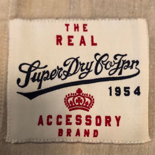 Superdry women's scarf like new cotton reversible