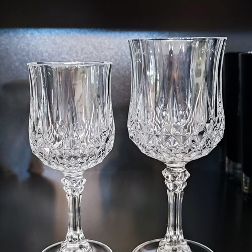 Cristal D'Arques Longchamp Water Glasses Set of 7 like new