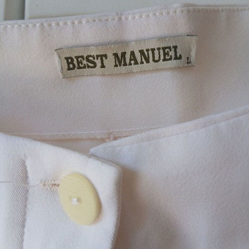 Best Manuel Flared Pants Like New, White, Size L