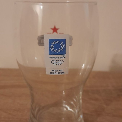 Heineken glasses used, Athens 2004 Olympic Games, pack of 6