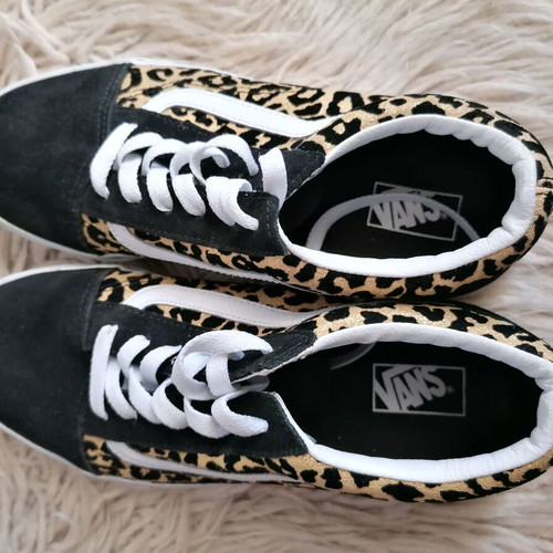 Vans Old Skool women's shoes with animal print size 39 like new