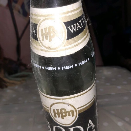 Ivi soda glass bottles used, collectible set of 2
