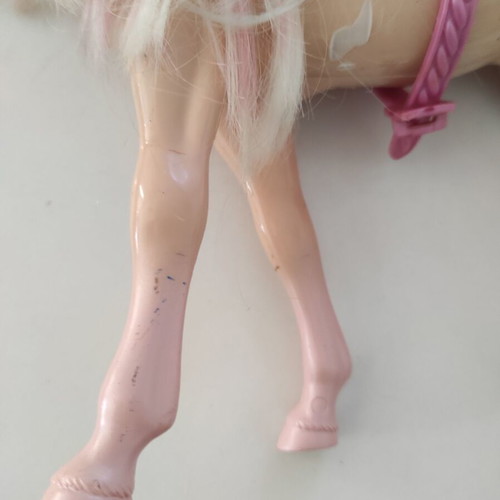Toy horse for girl used, height 25 cm length 27 cm