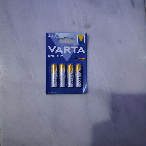 Varta batteries new, 4 packs with D, 9V, AA, AAA types