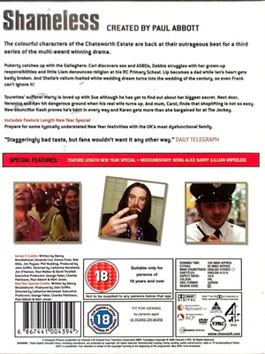 Shameless Series Three DVD, σφραγισμένο, αγγλικοί υπότιτλοι