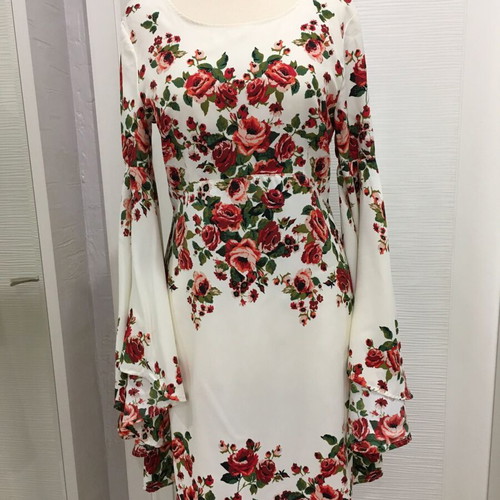 HM & Divided floral asymmetric dress like new, EU40