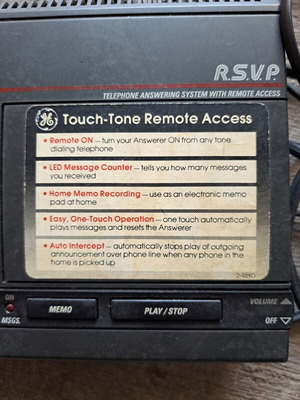 Answering machine used in good condition