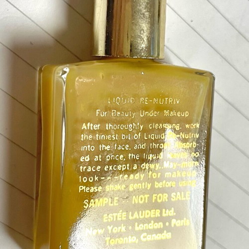 Re-Nutriv by Estée Lauder liquid 15 ml used, vintage collectible