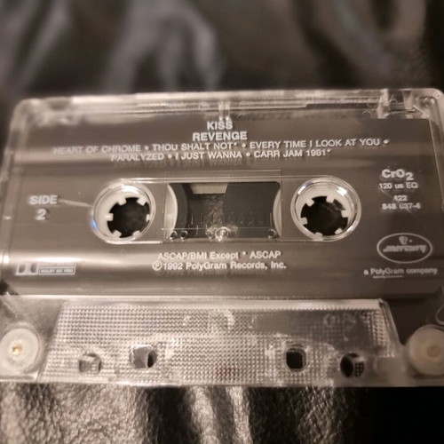 KISS Revenge cassette tape used, rock