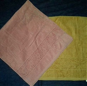 Πετσέτες προσώπου A ποιότητας βελουτέ σετ 2 τεμαχίων Καινούργιο