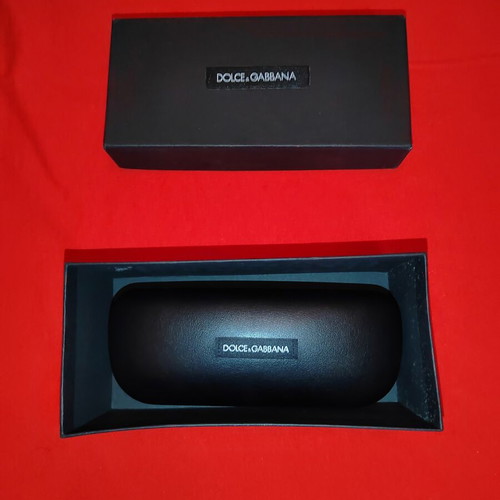 Dolce & Gabbana full glasses case set like new, black