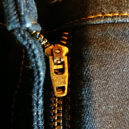 Roberto Cavalli jeans like new, dark blue, sizes S and M