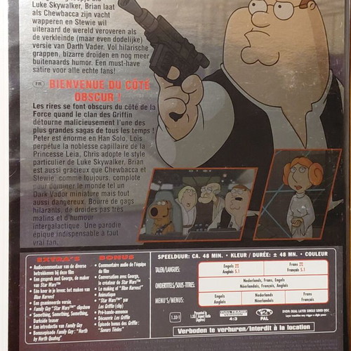 Family Guy Star Wars Trilogy DVD boxset, comedy