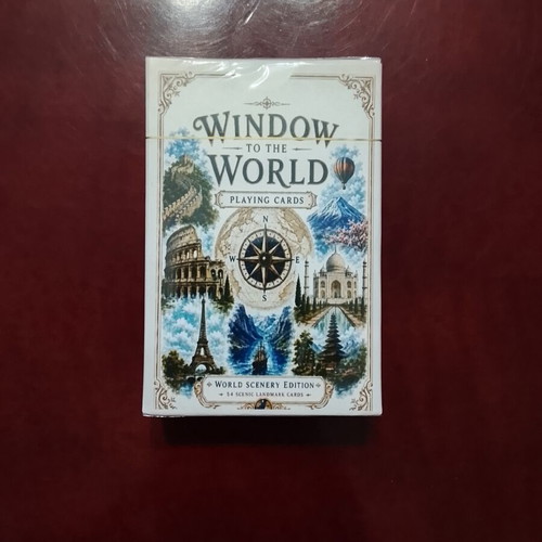 Playing cards with world landmarks
