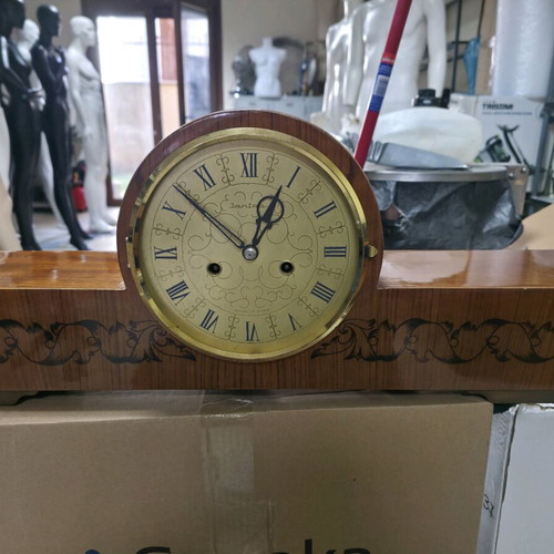 Jantar mantel clock vintage used, functional
