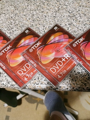 DVD+RW new, pack of 4 pieces