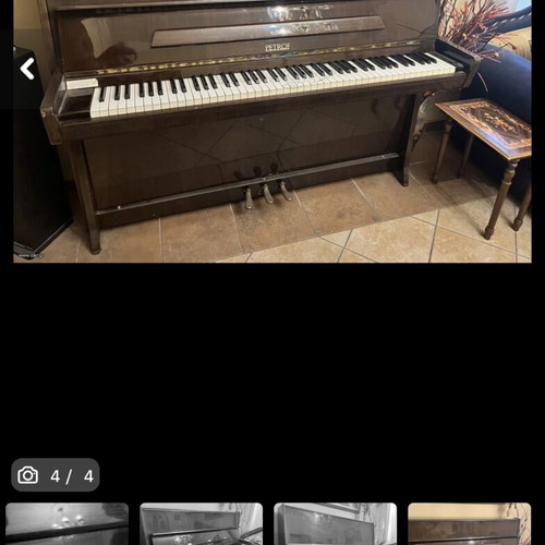 Petrof piano like new, lightly used, decorative and functional