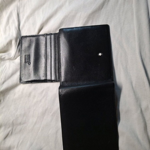 Mont Blanc men's wallet new with coin and card holder, black