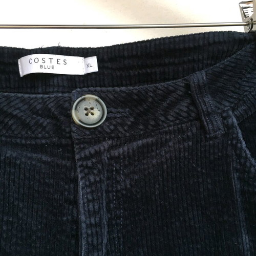 Costes navy corduroy flared pants like new, size XL
