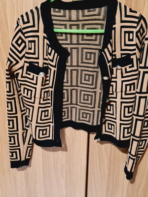 Shein cardigan XS with geometric pattern like new