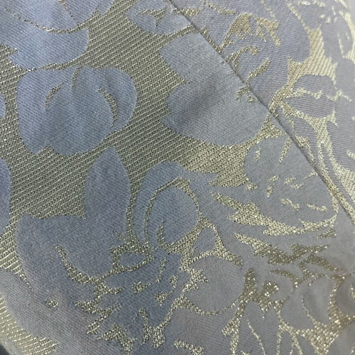 Embossed brocade sleeveless blouse blue silver, new, size S