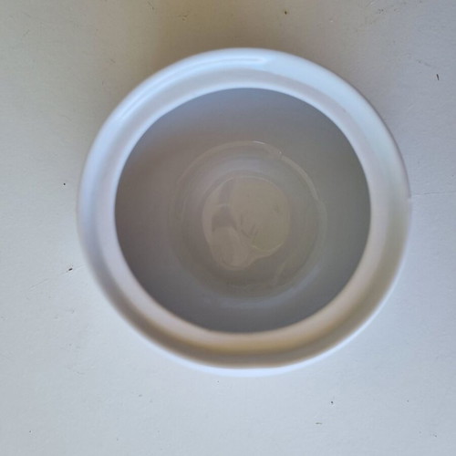 Jacobs porcelain sugar bowl, fine white porcelain