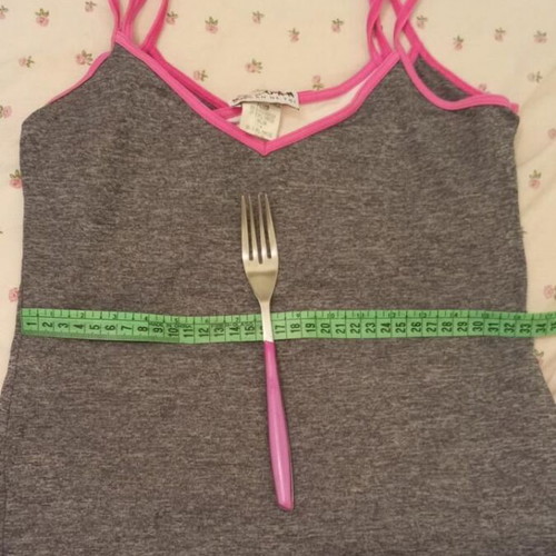 Morgan summer tank top used, size M, white and grey