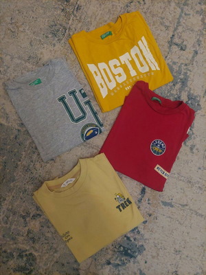 Μακρυμάνικα μπλουζάκια μεταχειρισμένα, μέγεθος 140, Benetton, Mango