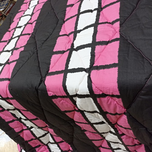 Double-sided double quilt new, 100% cotton with baked wadding