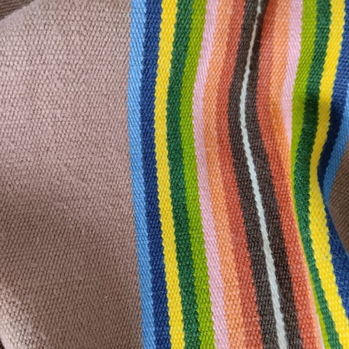 Handwoven throw used, size 185x130 cm