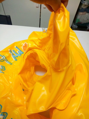 Inflatable baby float jumbo round used