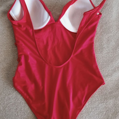 Isabelle one-piece swimsuit Large new, red