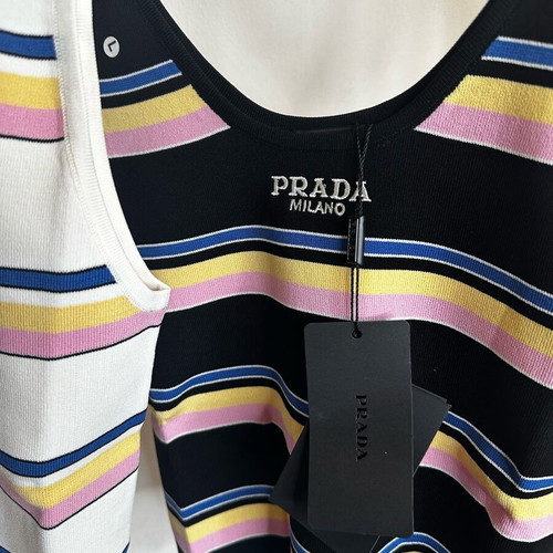 Prada blouses new in white and black color, size S