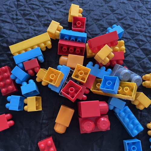 Plastic Building Blocks Set 46 Pieces like new