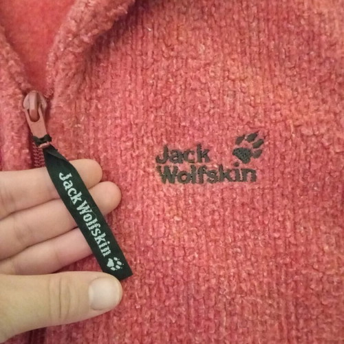 Jack Wolfskin Tecnopile women's fleece jacket used medium, coral