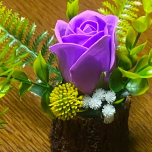 Mini bouquet with soap rose new